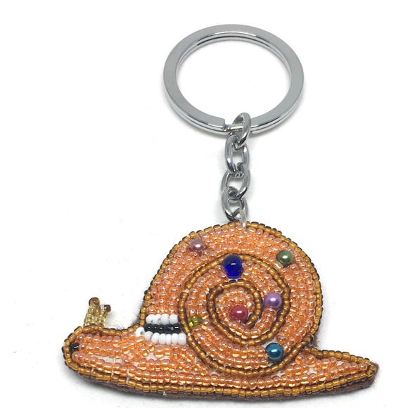 NWT Beaded Snail Key Chain - Picture 3 of 4